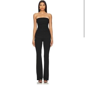 Superdown Black Flare Pant Set